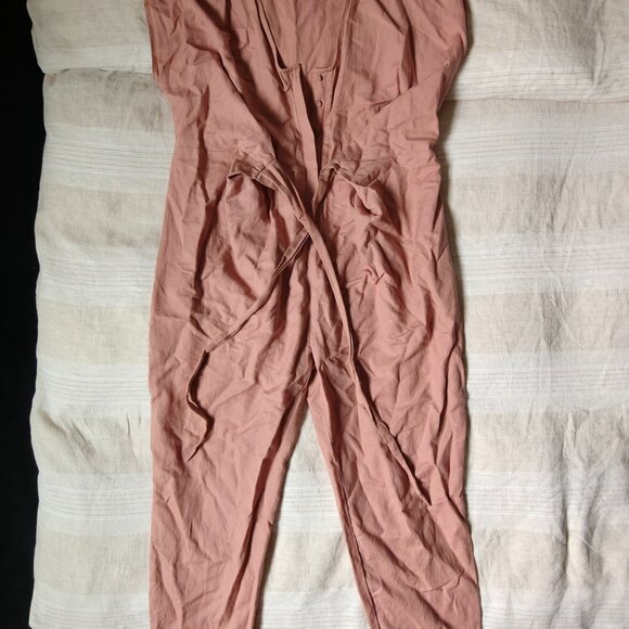 Rujuta Sheth Venus Wrap Jumper in dusty pink, size small - Picture 3 of 6